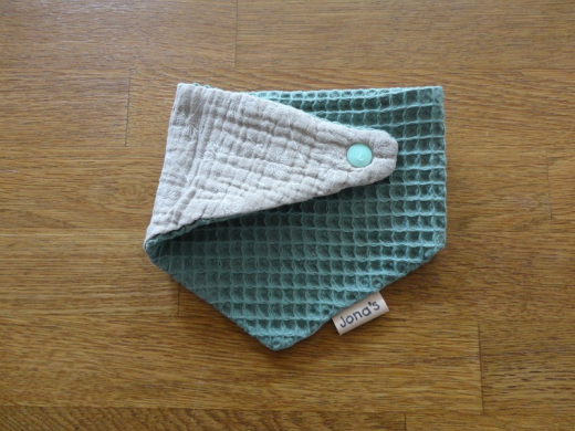 Dreiecktuch Waffelstoff grün klein