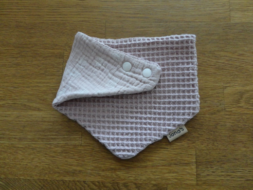Dreiecktuch Waffelstoff rosa groß