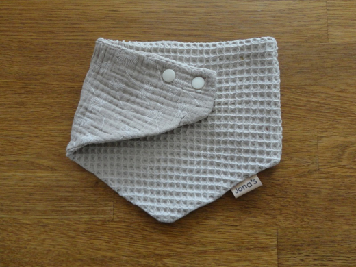 Dreiecktuch Waffelstoff beige groß