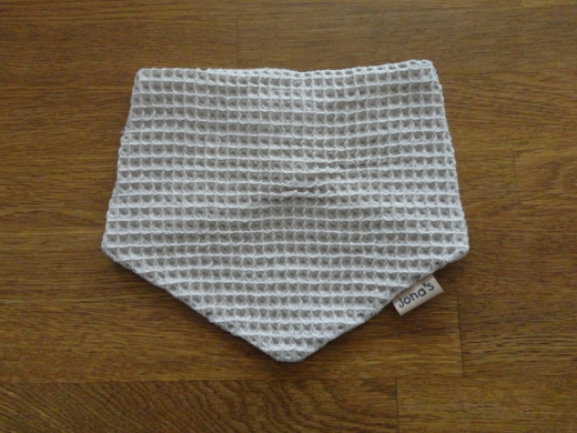 Dreiecktuch Waffelstoff beige groß