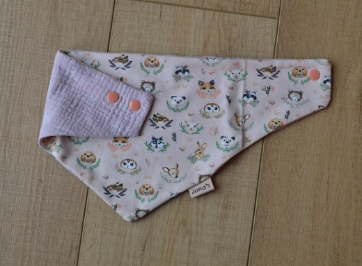 Halstuch Tiere rosa groß