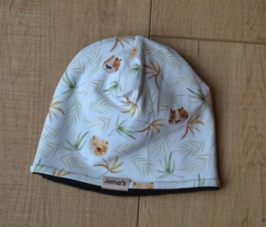 Beanie Löwe weiss 42 cm