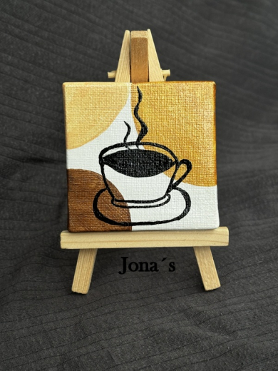 Mini Leinwand Kaffee