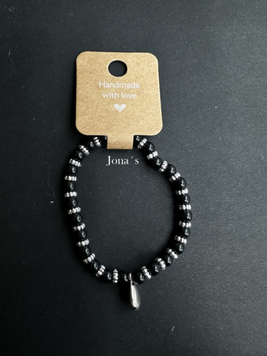 Armband schwarz Tropfen