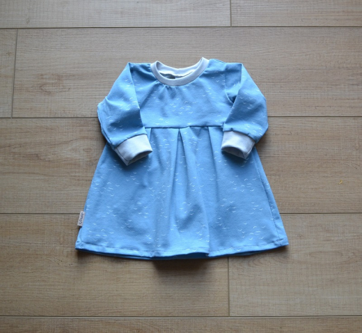 Babykleid hellblau Möve Größe 62