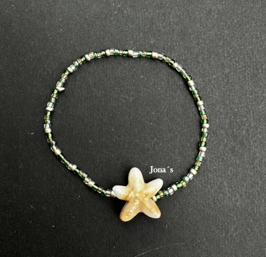 Armband Seestern grün 15cm