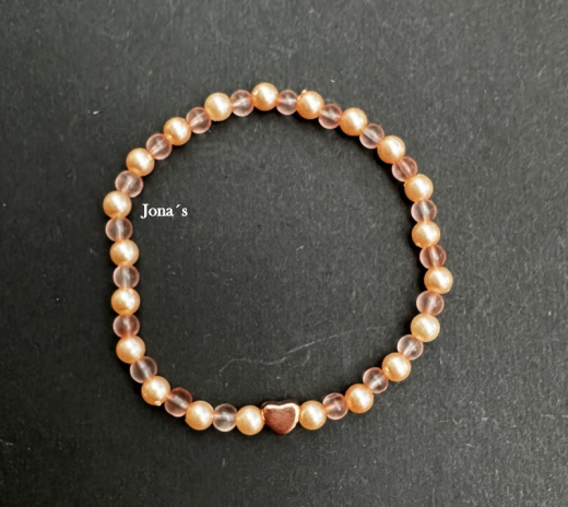 Armband Herz rose