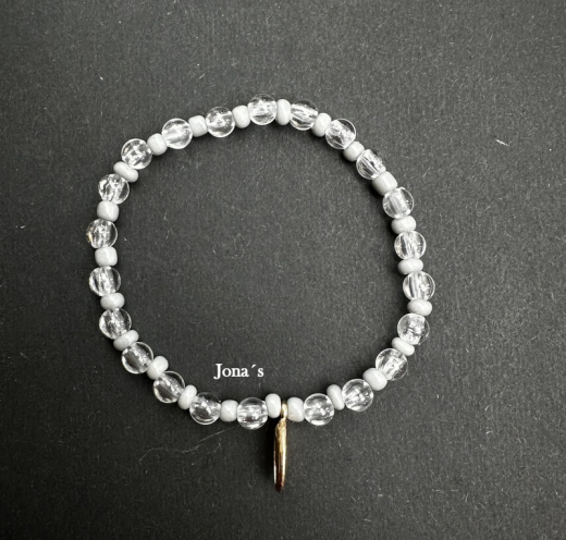 Armband Muschel grau