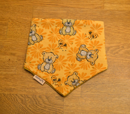 Halstuch Bär ocker groß