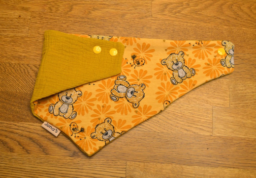 Halstuch Bär ocker groß