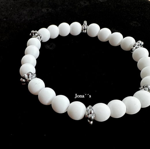 Armband weiß/silber