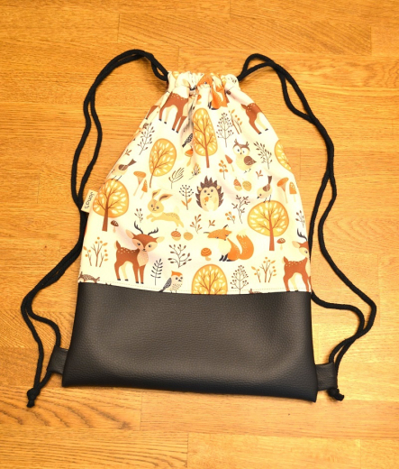 Turnbeutel / Rucksack Softshell Tiere hell