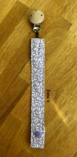 Schnullerkette helllila Blätter