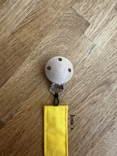 Schnullerkette gelb