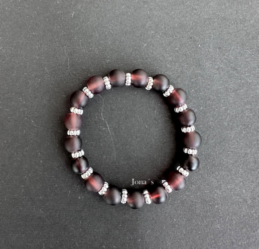 Armband bordeaux Glitzer