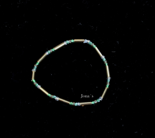Armband gold-grün
