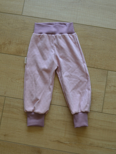 Mitwachshose rosa Shirtstoff Größe 74