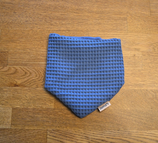 Halstuch Waffelpique blau groß