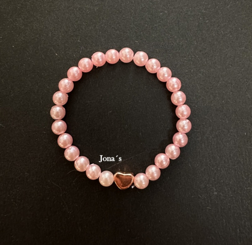 Armband rosa Herz