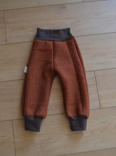 Wollwalkhose rost Größe 74/80