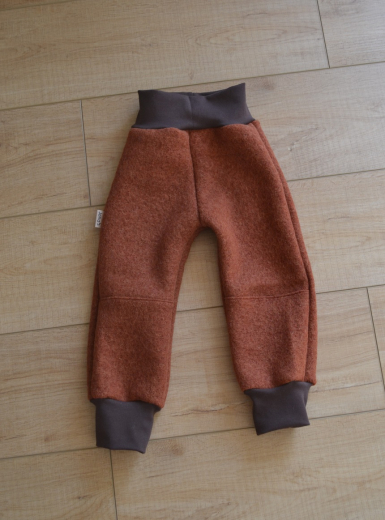 Wollwalkhose rost Größe 86/92