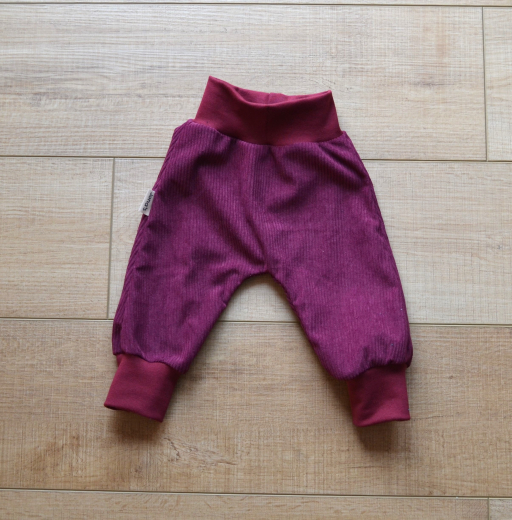 Mitwachshose weinrot 62/68