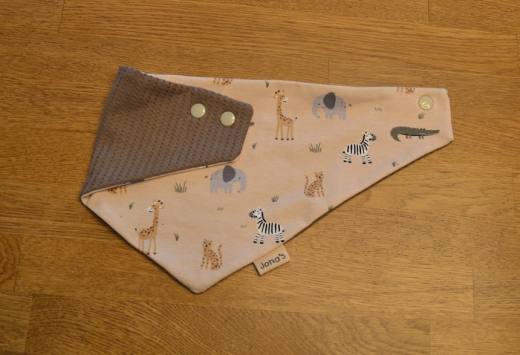 Halstuch Tiere beige groß