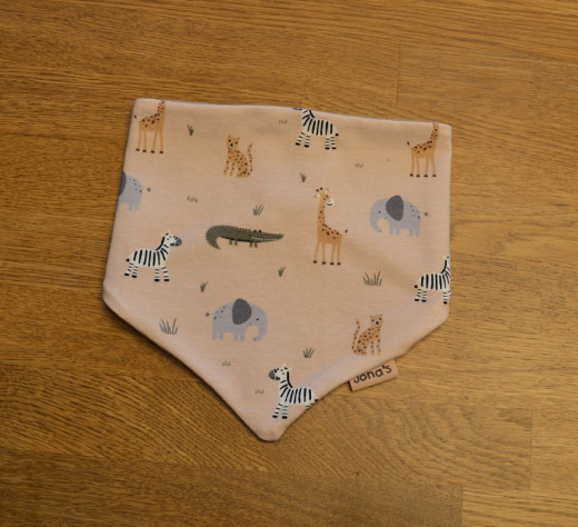 Halstuch Tiere beige groß
