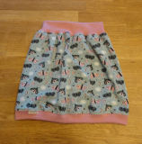 Jerseyrock Schmetterling grün Größe 116