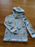 UV-Badeshirt Fische blau Größe 98