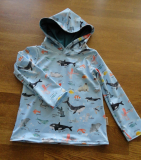 UV-Badeshirt Fische blau Größe 98