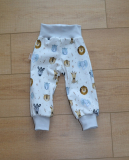 Mitwachshose Tiere hell 74/80