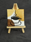Mini Leinwand Kaffee