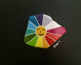 Deko Stein Sonne Regenbogen
