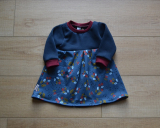 Babykleid Beere blau Größe 68