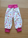 Mitwachshose Blumen rosa 74/80