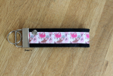 Filzschlüsselanhänger Faultiere rosa