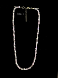 Glasschliffperlen Kette rosa
