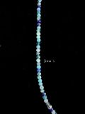 Glasschliffperlen kette blau