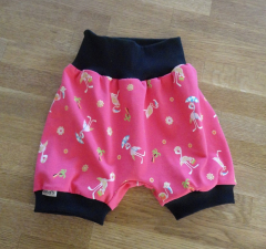 Kurze Pumphose Flamingo pink Größe 104