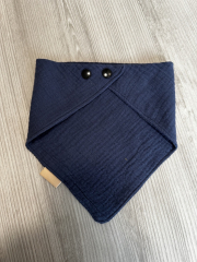 Halstuch Musselin blau