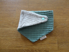Dreiecktuch Waffelstoff grün klein