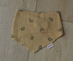 Halstuch Musselin beige groß