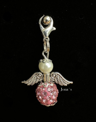 Schutzengel Rosa Glitzer