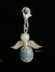 Schutzengel Blau glänzend