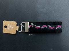 Schlüsselanhänger Filz Bollenhut rosa