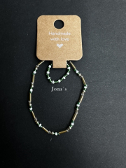 Armband/Ring Kombi grün