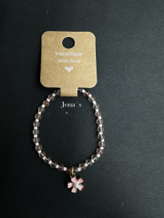 Armband rosa Blume