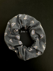 Scrunchie graue Muster