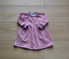 Babykleid rosa Blume Größe 62